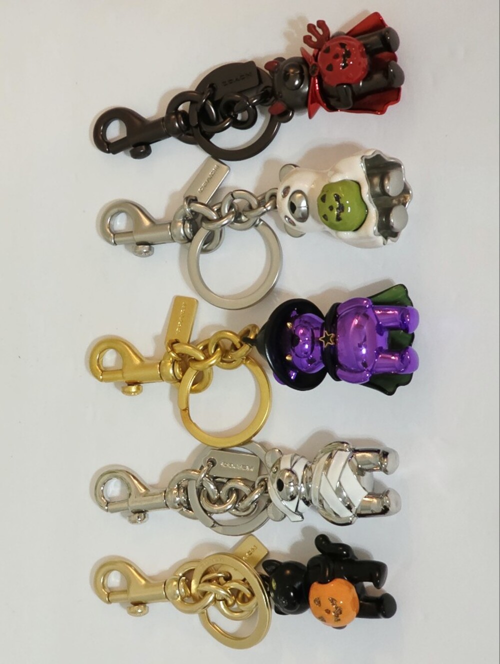 Coach Halloween Bear Charms Keychains -You Pick!- Each Sold Separately